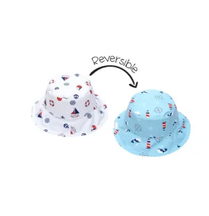 Kids' Patterned Sun Hat - Nautical