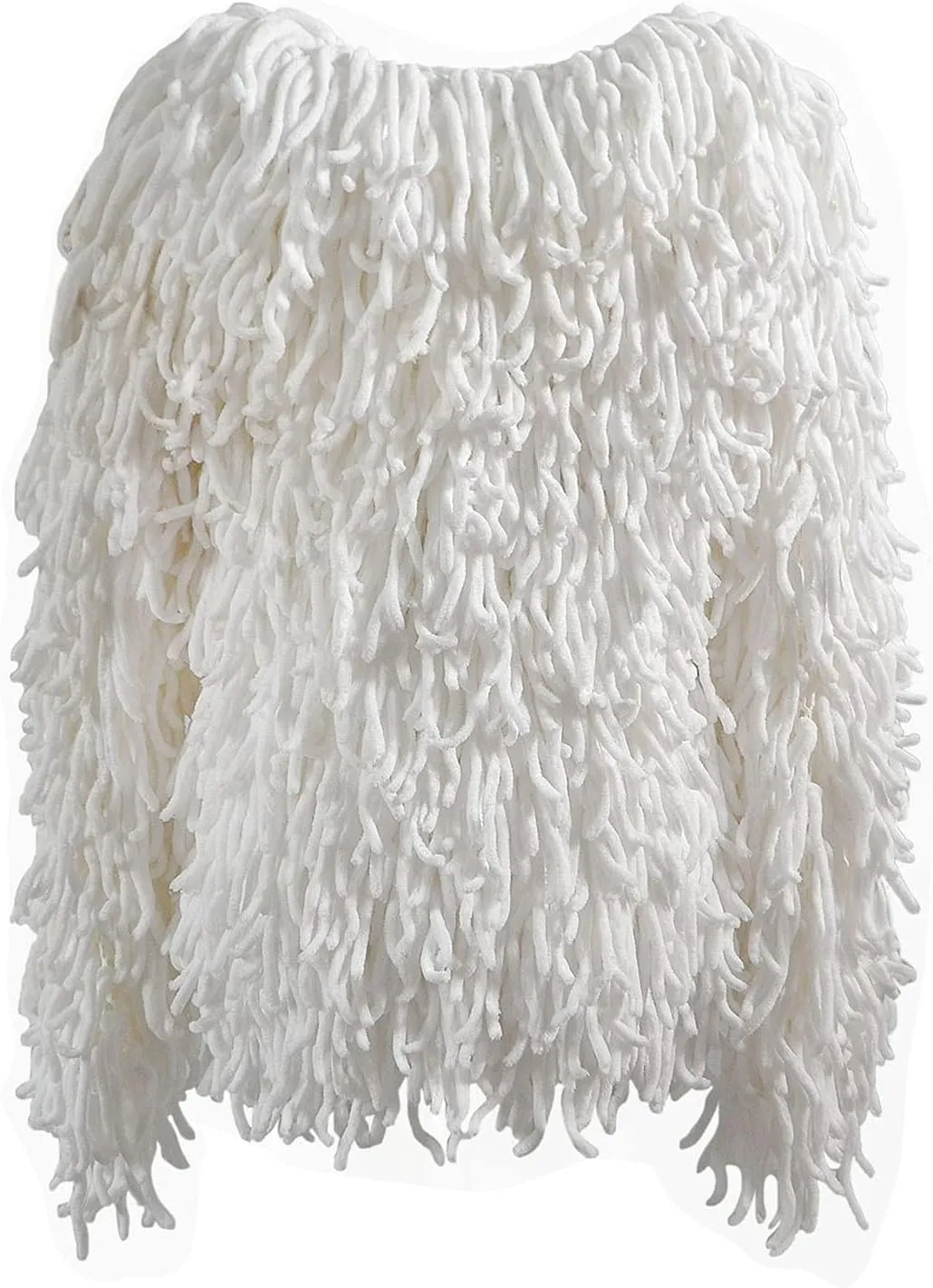 Ladies' Fashion Trendy Fringed Sweater Jacket Hollow Solid Color Cardigan Casual Top Down Coat