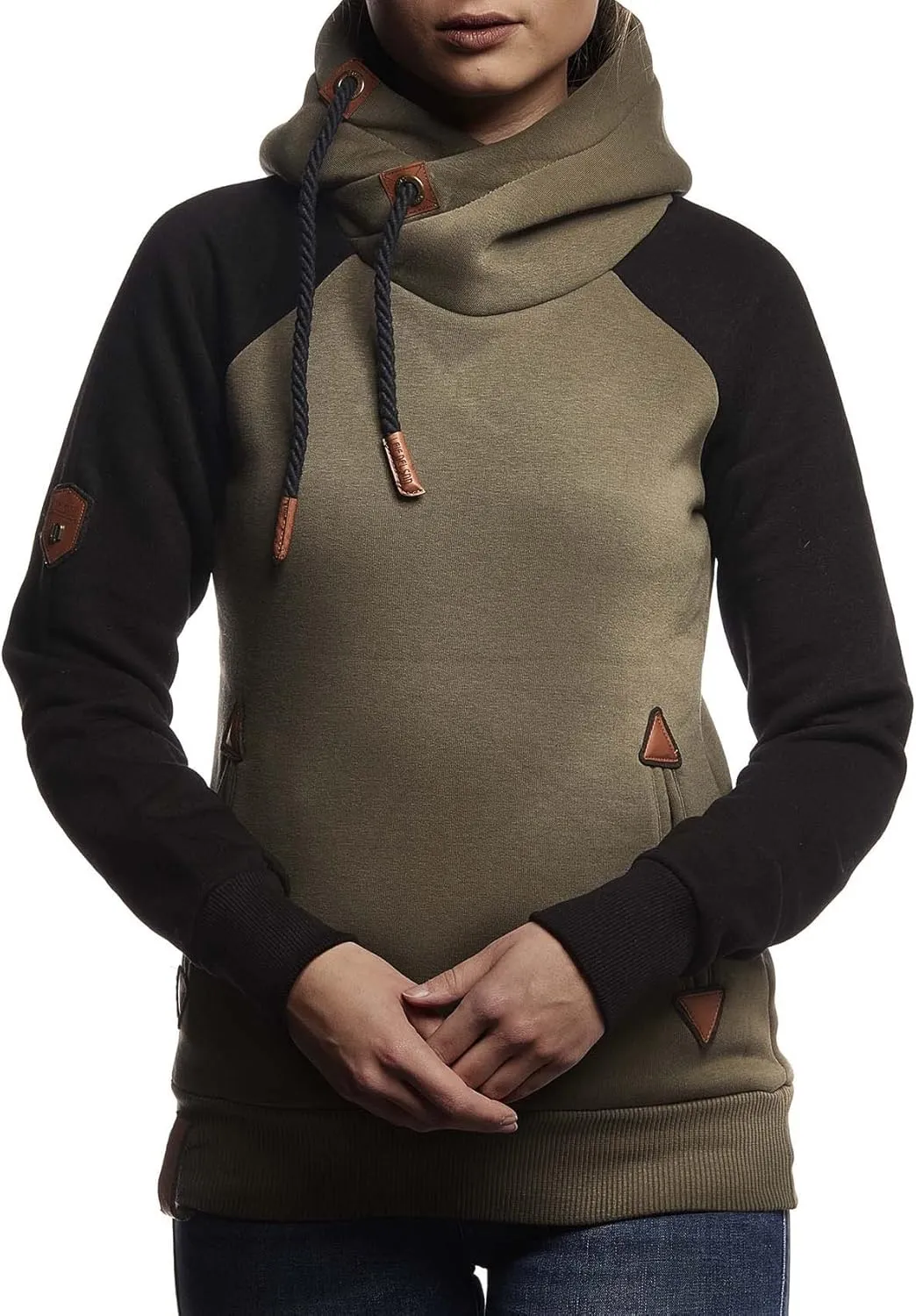 Leif Nelson women's Hoodie Pullover Hooded oversize Sweatshirt Sweater Longsleeve Long Sleeve Casual LN10245