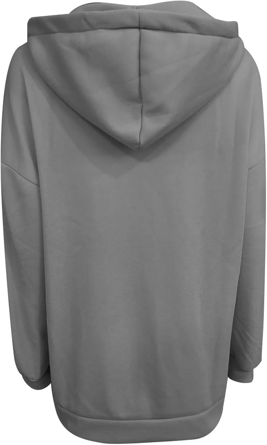 Long Zip Up Hoodies for Women Casual Long Sleeve Hooded Fleece Jackets Loose Fit Tunic Fall Sweatshirts with Pockets