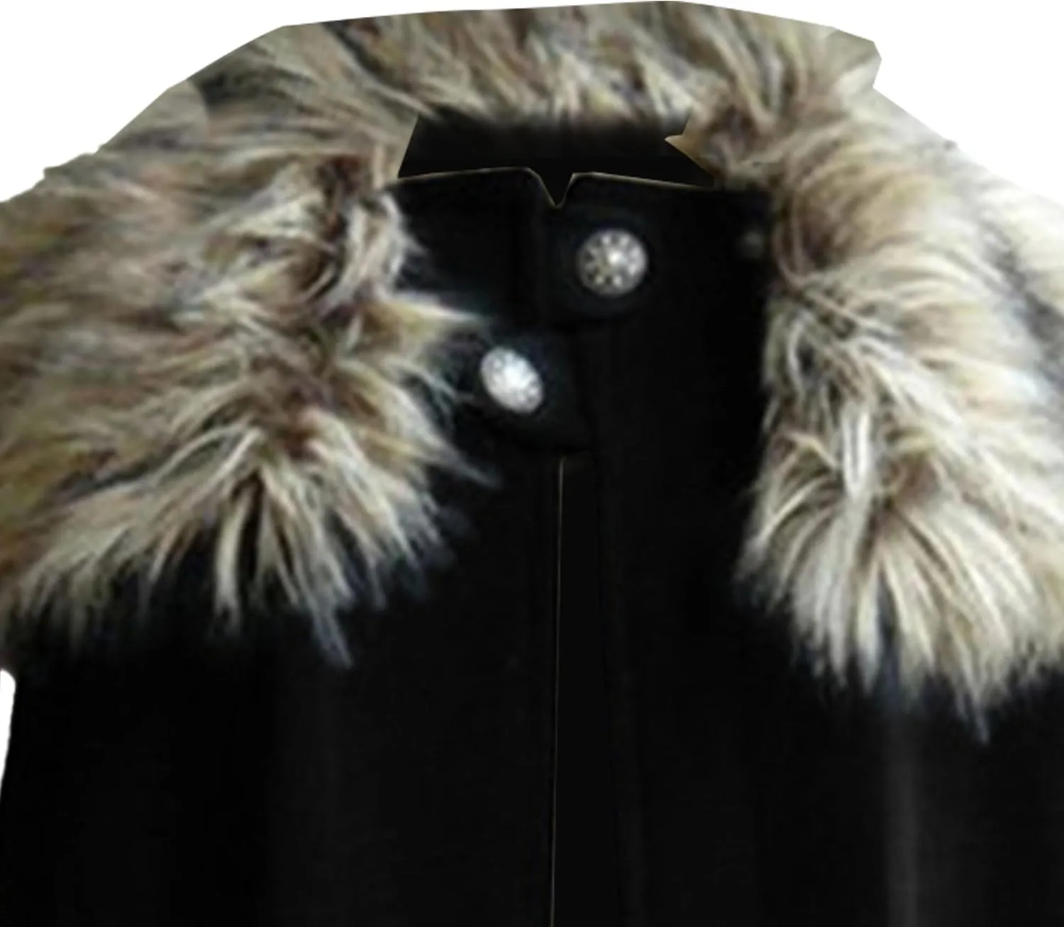 Maiyifu-GJ Cloak Coat For Men Winter Warm Gothic Fleece Collar Long Cape Cloak Vintage Medieval Renaissance Cape