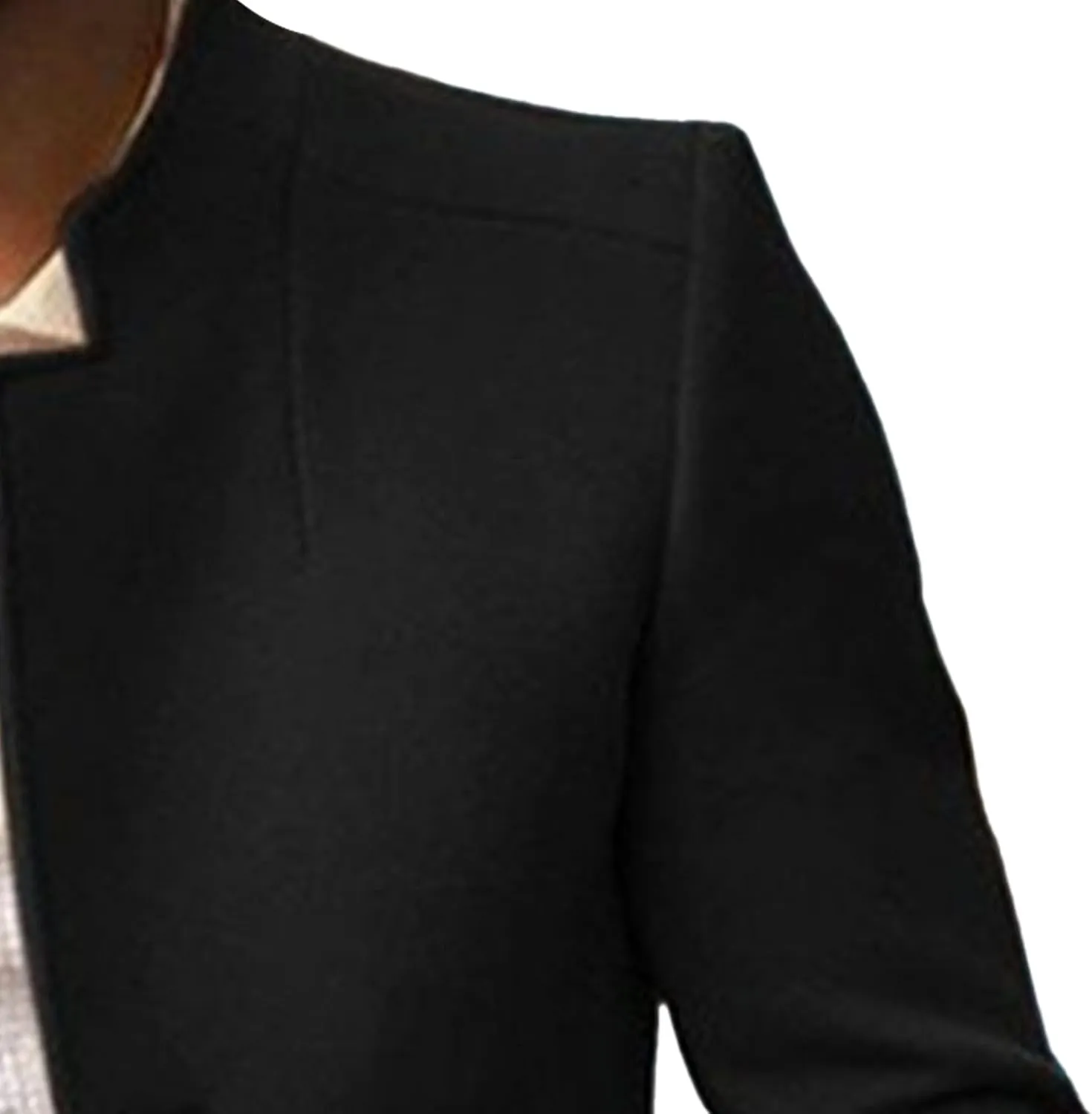 Maiyifu-GJ Mens Single Breasted Trench Coat Winter Warm Blend Pea Coat Lapel Work Business Jacket Outerwear