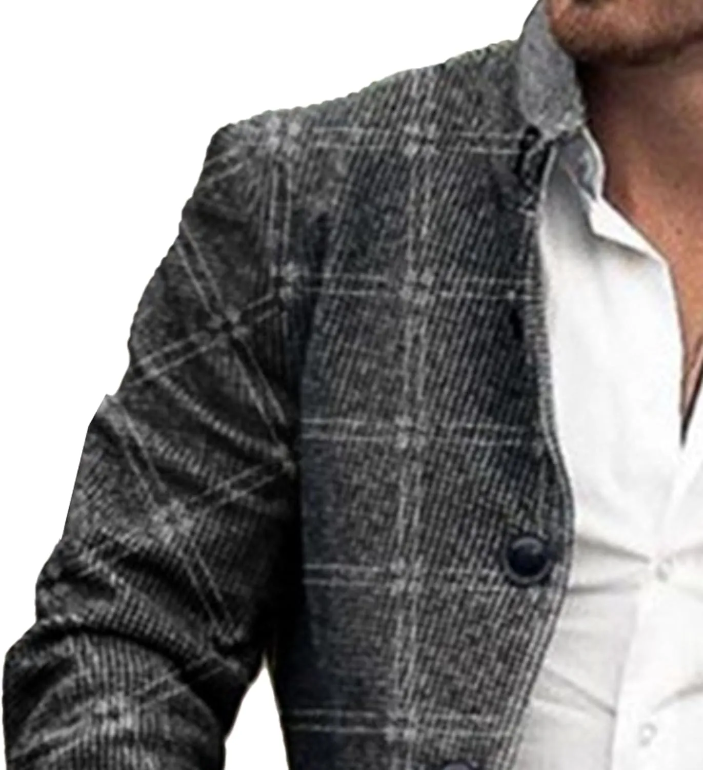 Maiyifu-GJ Mens Single Breasted Trench Jacket Winter Slim Fit Wool Blend Pea Coat Warm Lapel Work Business Jacket