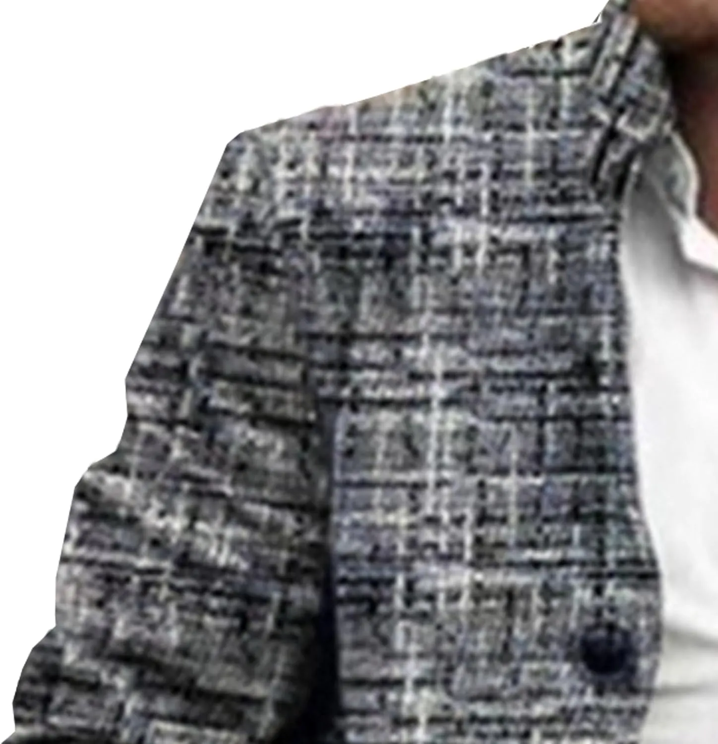 Maiyifu-GJ Mens Single Breasted Trench Jacket Winter Slim Fit Wool Blend Pea Coat Warm Lapel Work Business Jacket