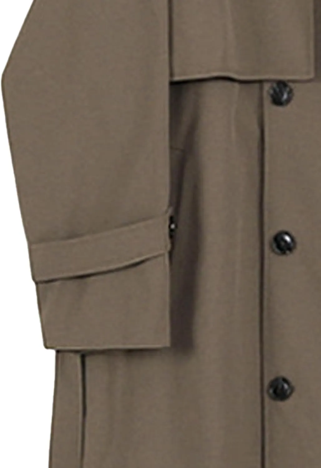 Man's Double Breasted Trench Coat Oversized Casual Loose Windbreaker Lapel Long Jacket Overcoat With Belt