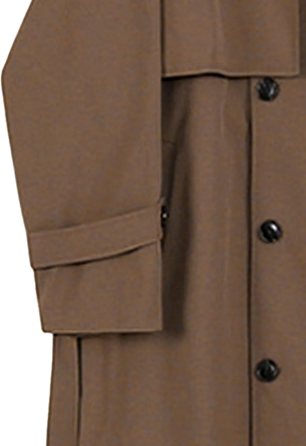 Man's Double Breasted Trench Coat Oversized Casual Loose Windbreaker Lapel Long Jacket Overcoat With Belt