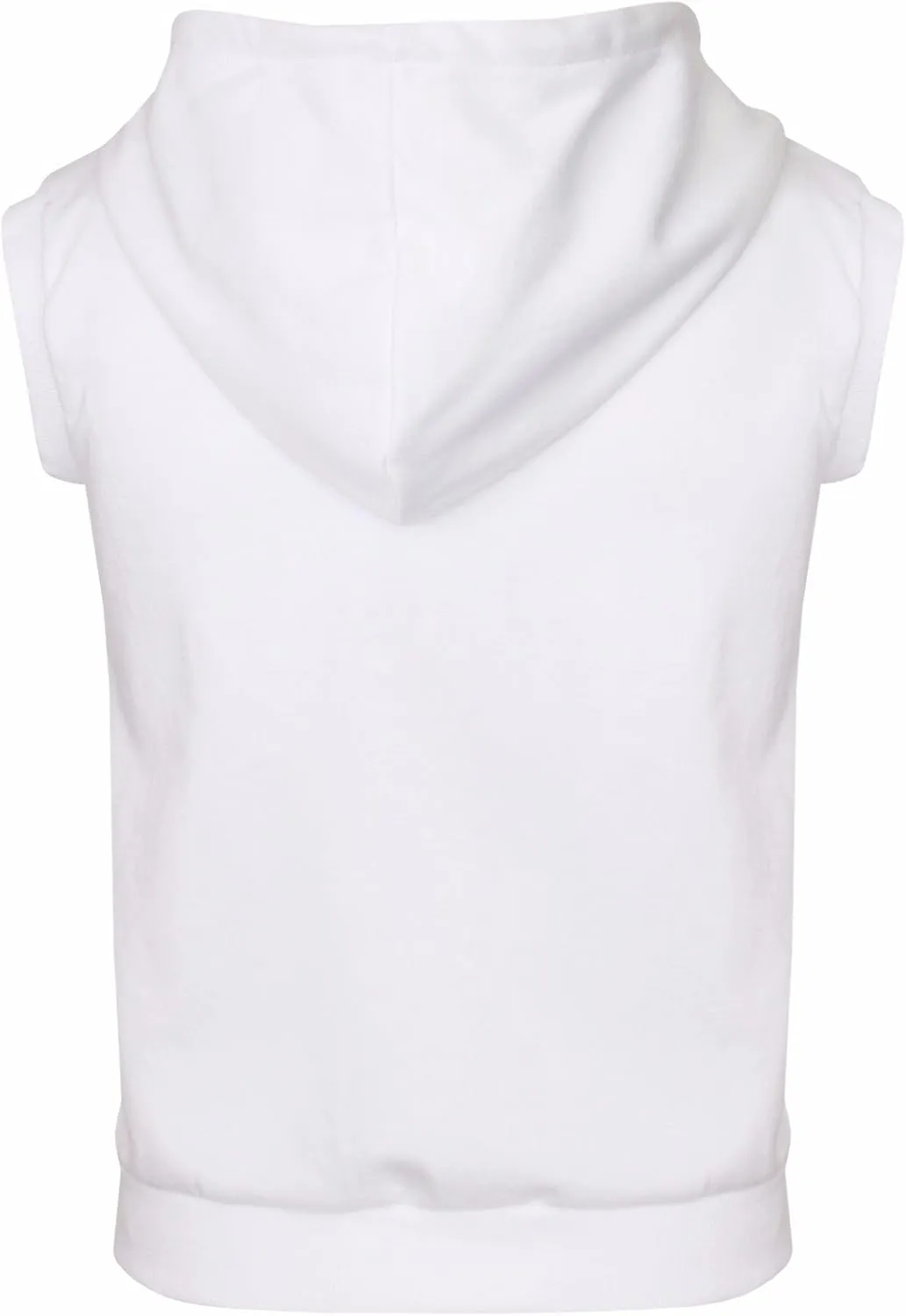Men's Casual Zip-Hoodie Vest Cotton Sleeveless Zip up Hoodie Vest