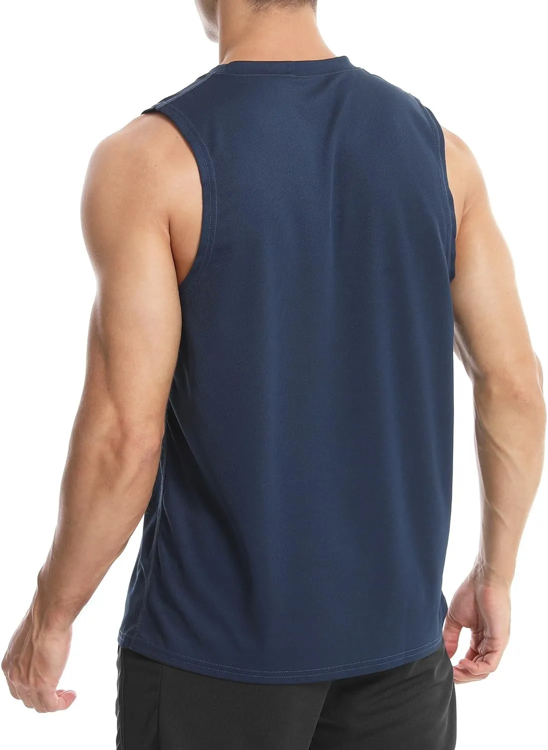 Men's Sleeveless Gym Shirts Quick-Drying Training Running Bodybuilding Athletic Tank Top