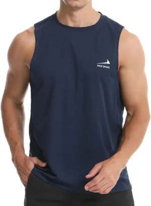 Men's Sleeveless Gym Shirts Quick-Drying Training Running Bodybuilding Athletic Tank Top