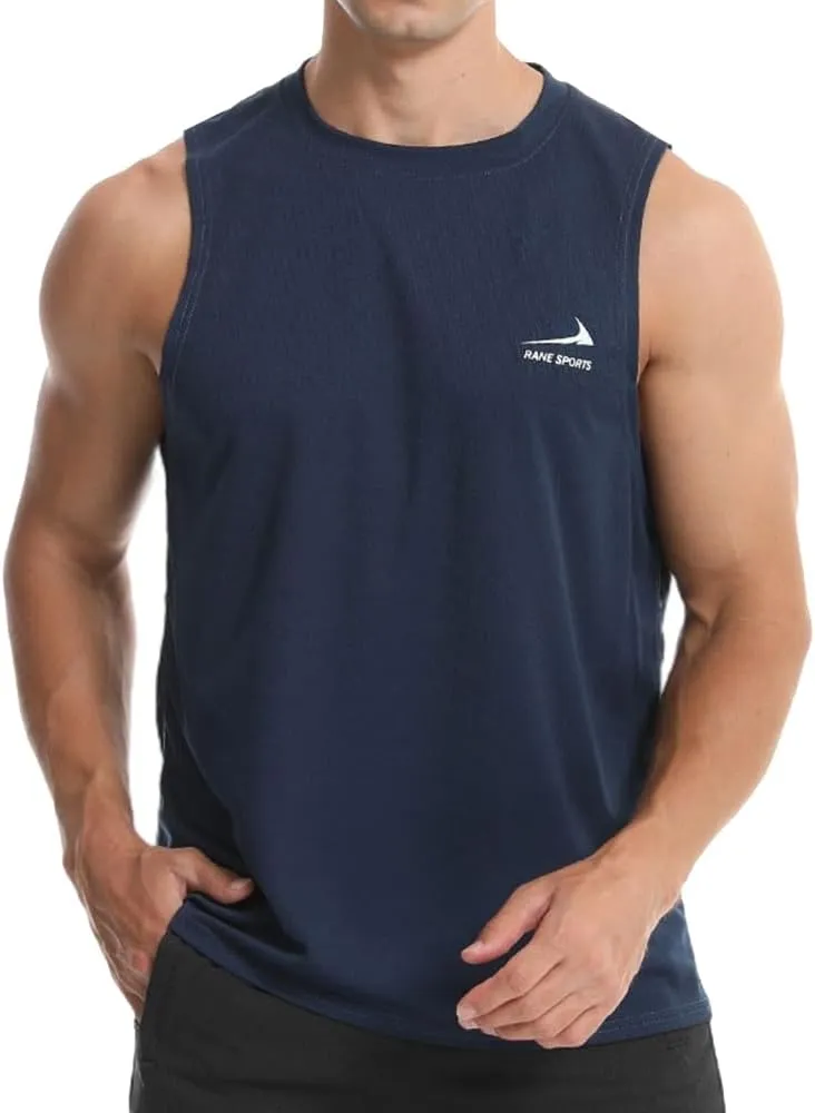 Men's Sleeveless Gym Shirts Quick-Drying Training Running Bodybuilding Athletic Tank Top