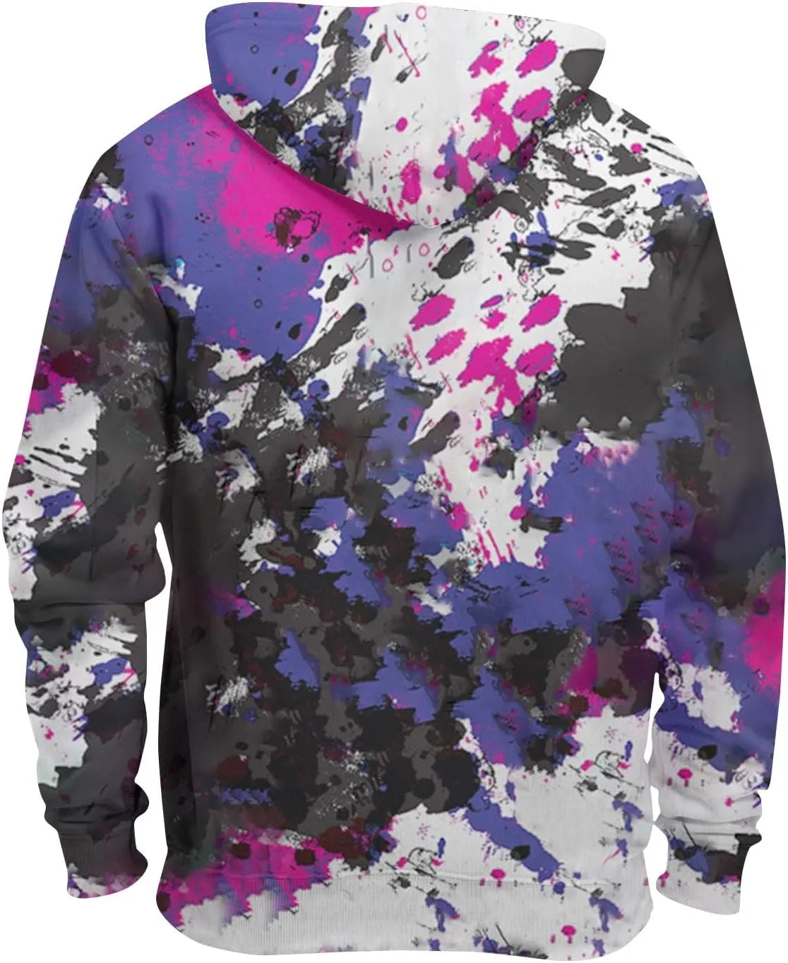 Men's Sweatshirt Plus Size Long Sleeve Hooded Pullover Printed 2024 Fashion Casual Loose Fit Hoodies