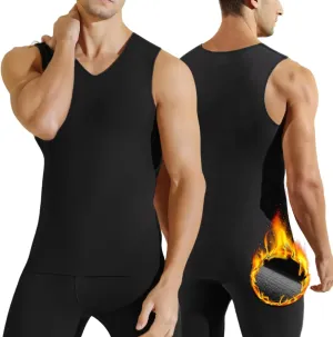 Men's Thermal Underwear Tank Top Base Layer Shirts Fleece Winter Warm Undershirt