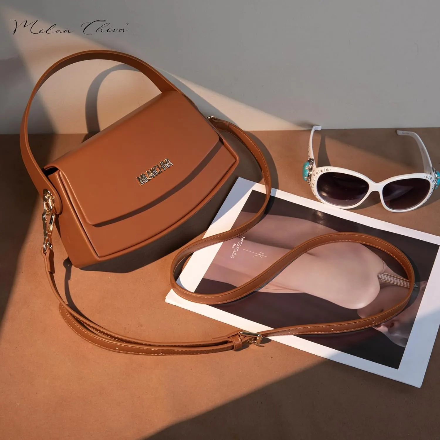 Milan Chiva Mini Top Handle Purses for Women Small Cute Clutch Bags