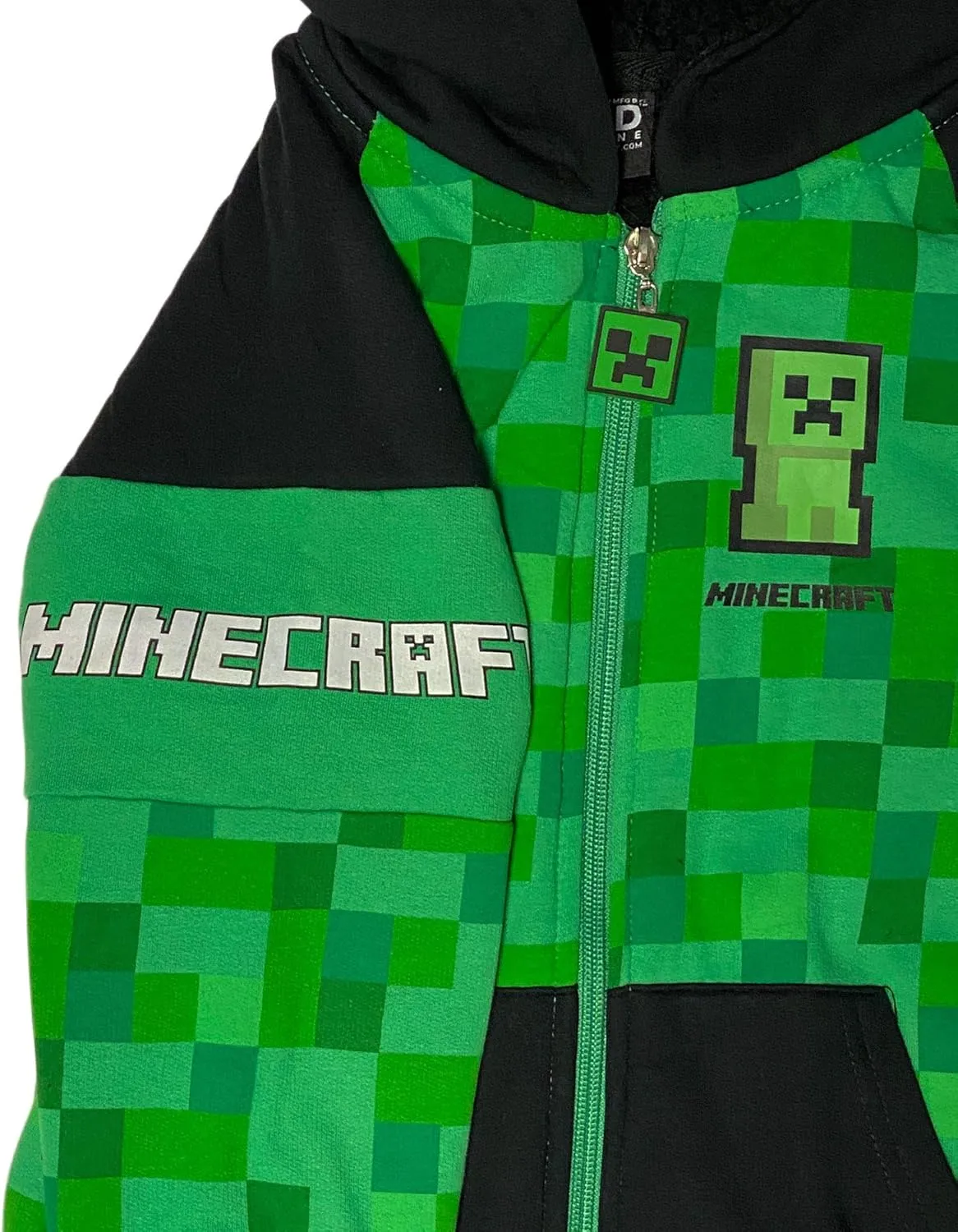Minecraft Creeper Boys Sherpa Fleece Hoodie