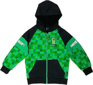 Minecraft Creeper Boys Sherpa Fleece Hoodie