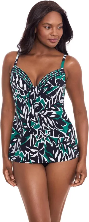 Miraclesuit Women's Swimwear Marina Sweetheart Neckline Underwire Bra Tankini Bathing Suit Top