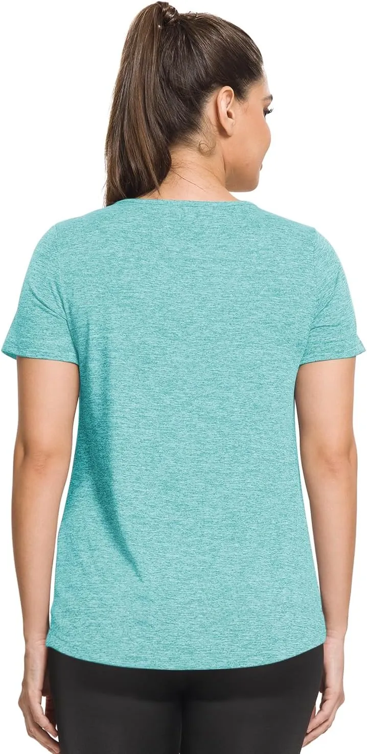 MISS FORTUNE Active Wear Yoga Top Cool Dry Workout Shirt Exercise Clothes