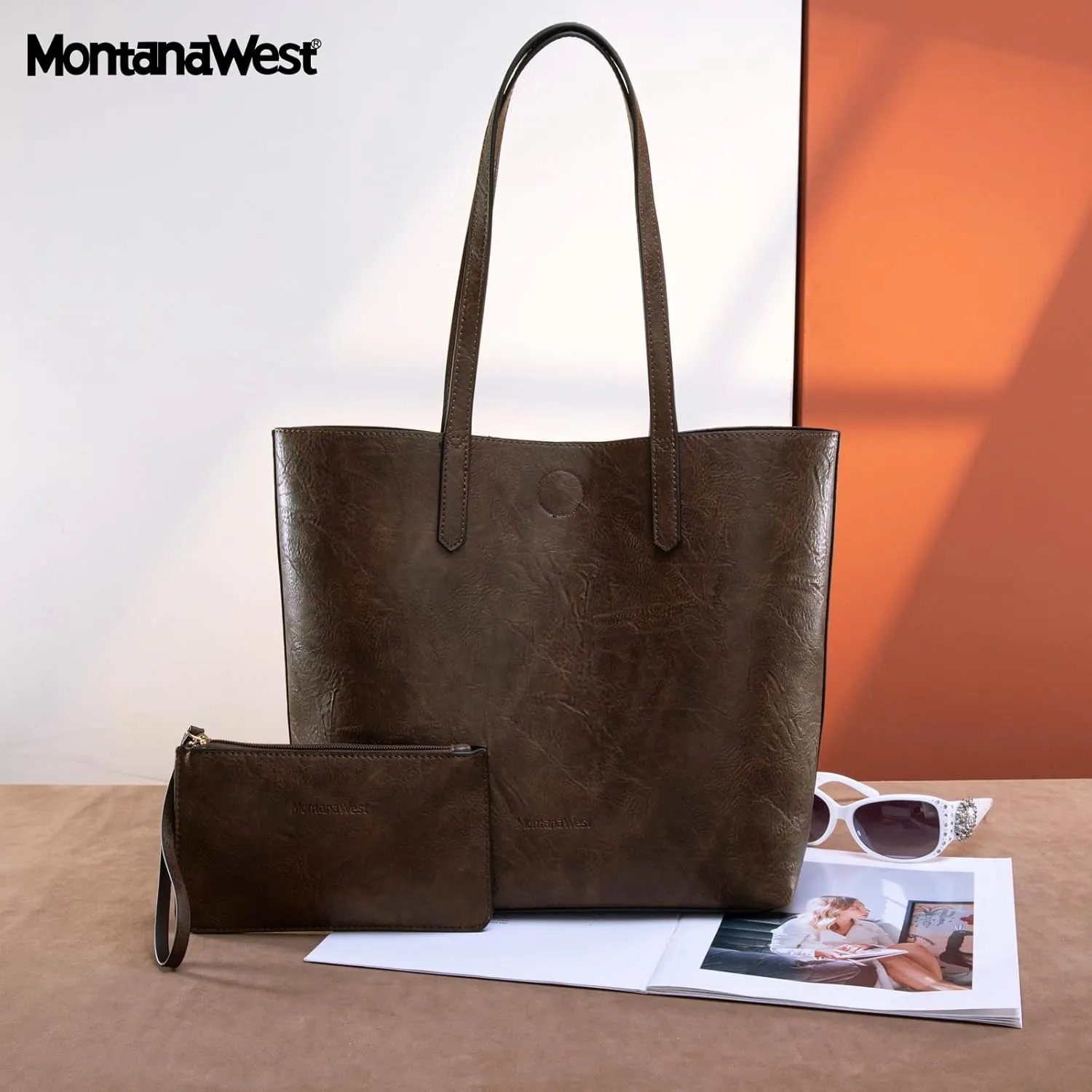 Montana West Tote Bag for Women Top Handle Purses and Handbags Soft Hobo