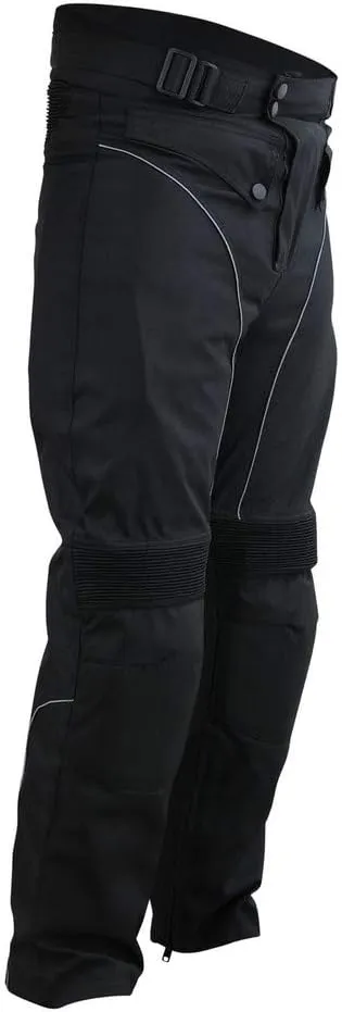 Motorcycle Waterproof Riding OverPants Black with Removable CE Armor PT1