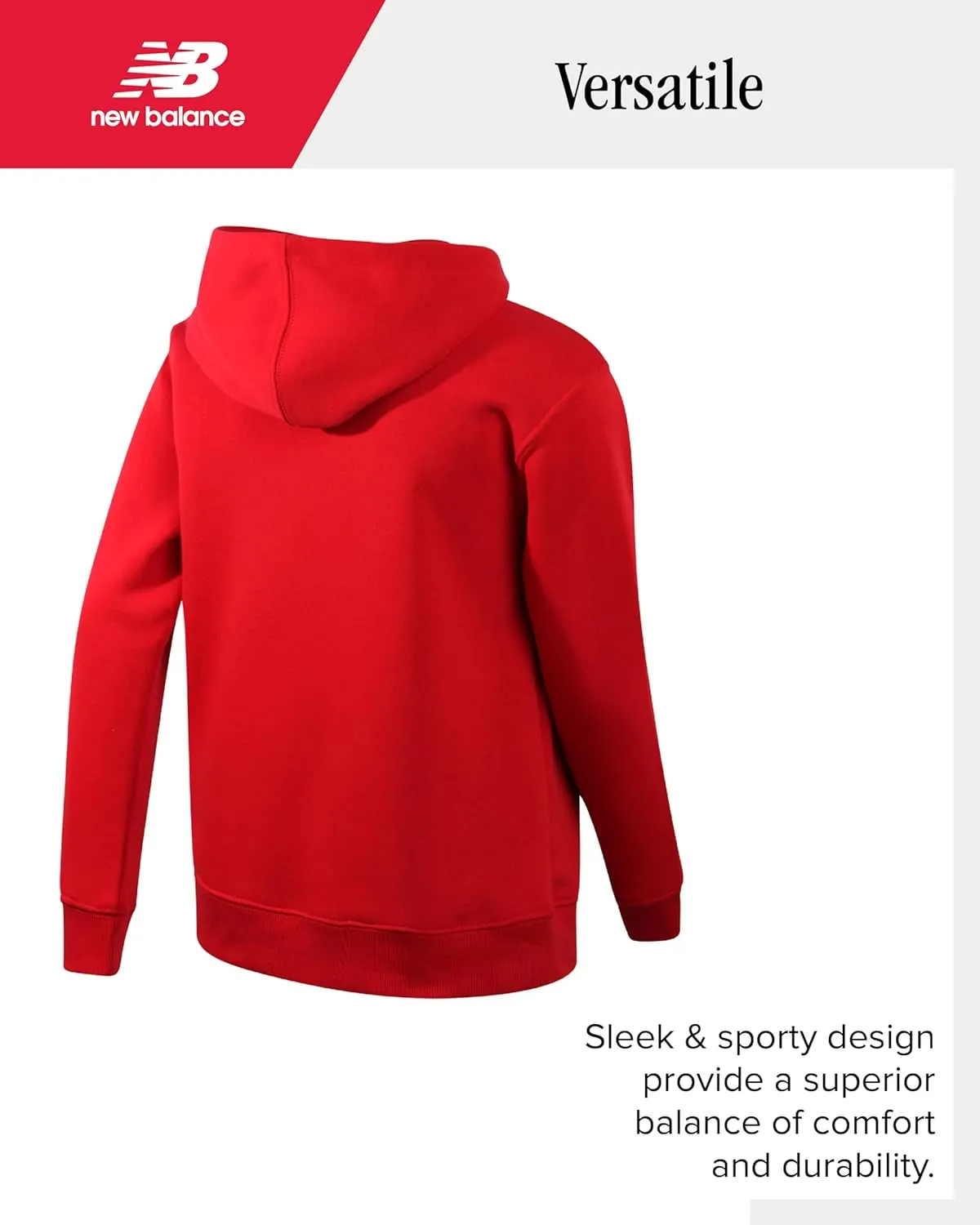 New Balance Boys Tracksuit Set - 2 Piece Athletic Performance Fleece Pullover Hoodie and Jogger Sweatpants Set (Sizes: 8-20)