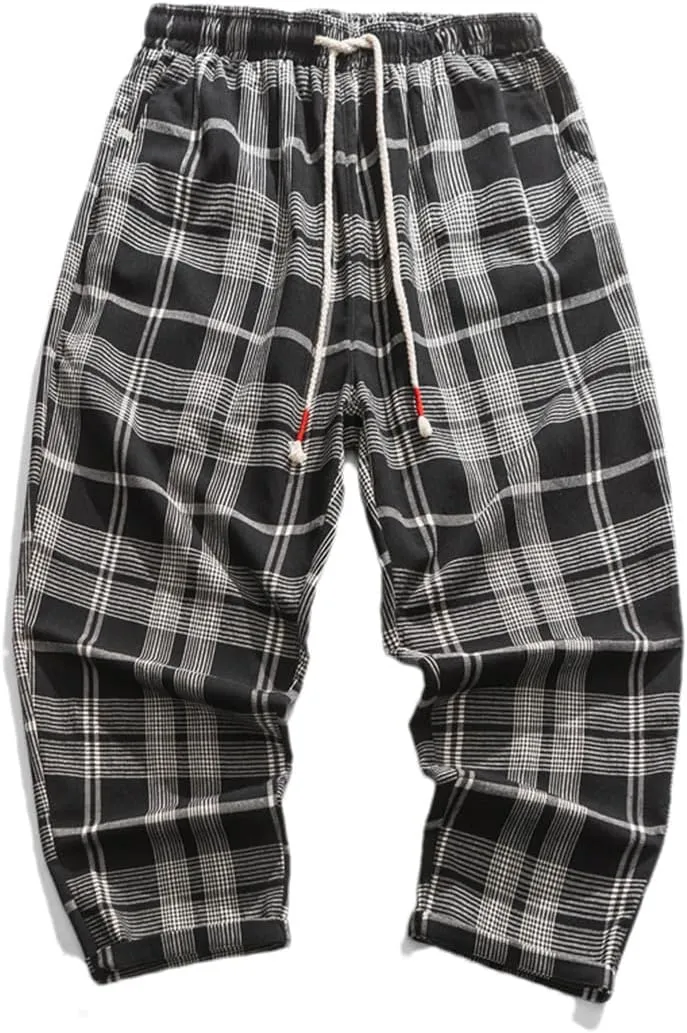 Niiyyjj Men's Straight Harem Pants Male Loose Ankle-Length Trousers Streetwear Male Casual Sweatpants