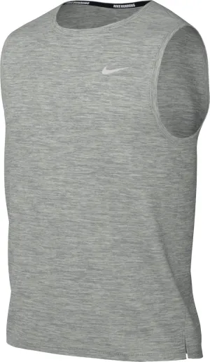 Nike Dry Miler Tank Top (US, Alpha, X-Large, Regular, Regular, Grey/Silver)