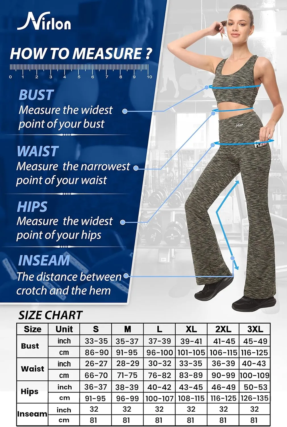 Nirlon Yoga Pants with Pockets - Yoga Pants with Pockets for Women Breathable Leggings with Pockets Regular & Plus Size Pants
