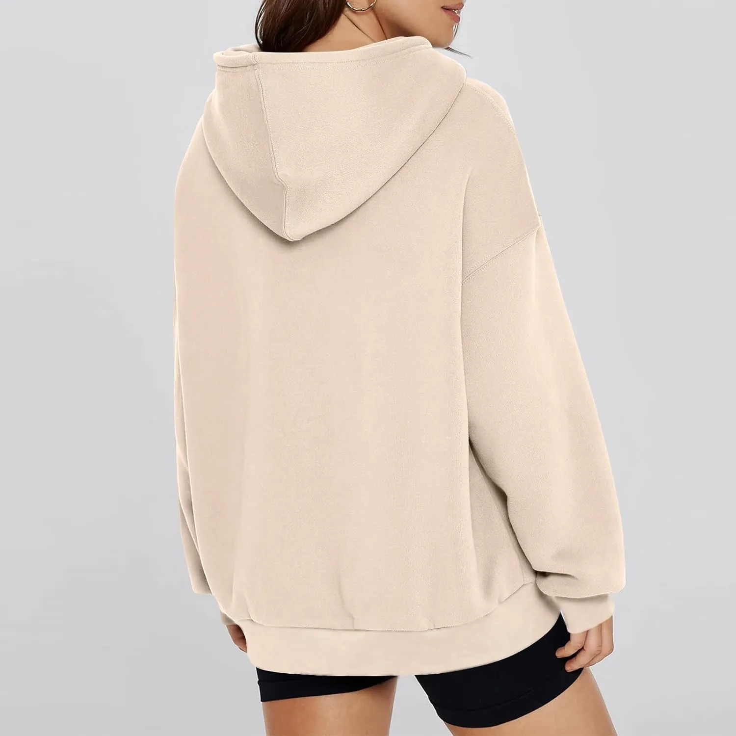 Oversized Sweatshirt for Women Comfort Fleece Hooded Sweatshirts Long Sleeve Pullover Cute Hoodies with Pocket