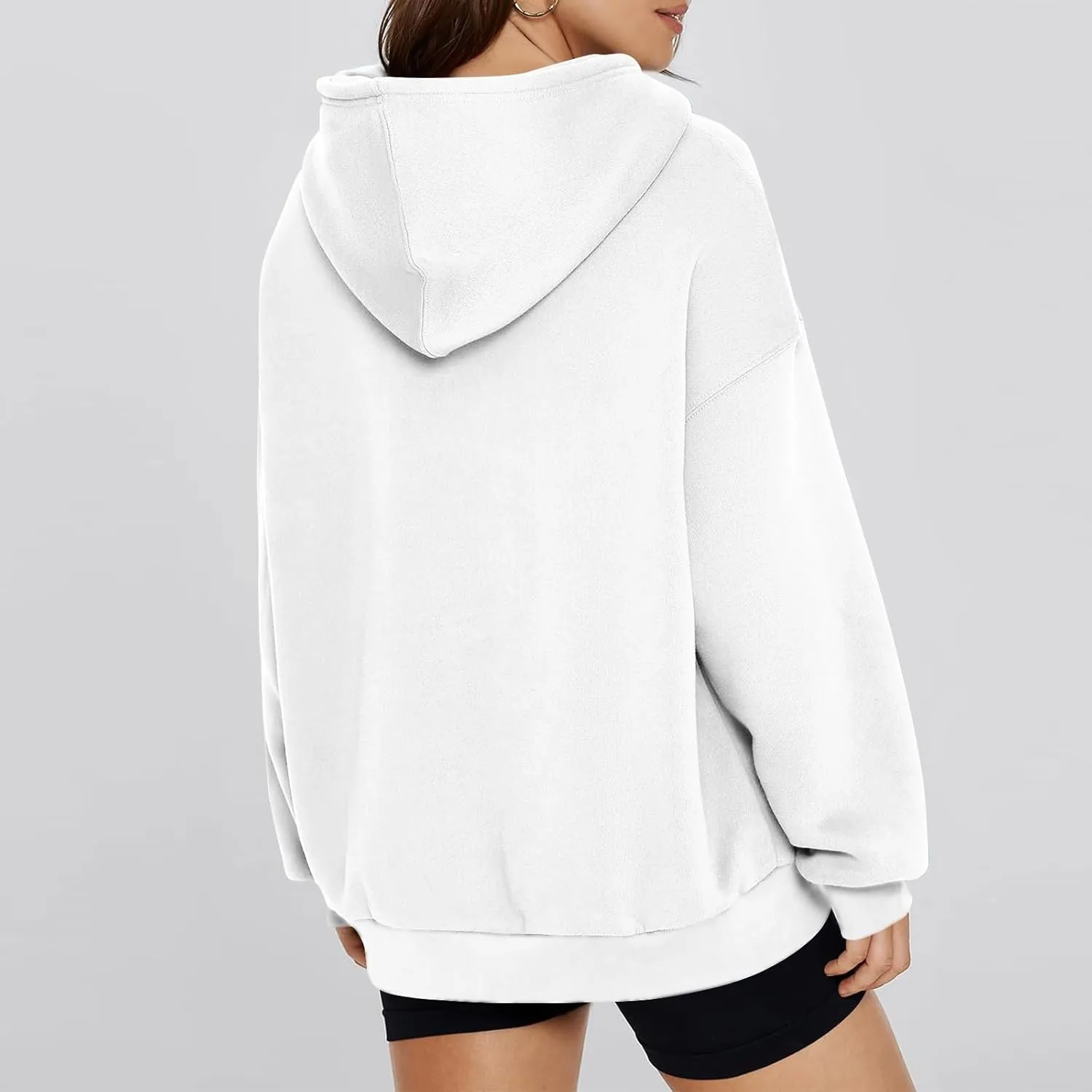 Oversized Sweatshirt for Women Comfort Fleece Hooded Sweatshirts Long Sleeve Pullover Cute Hoodies with Pocket