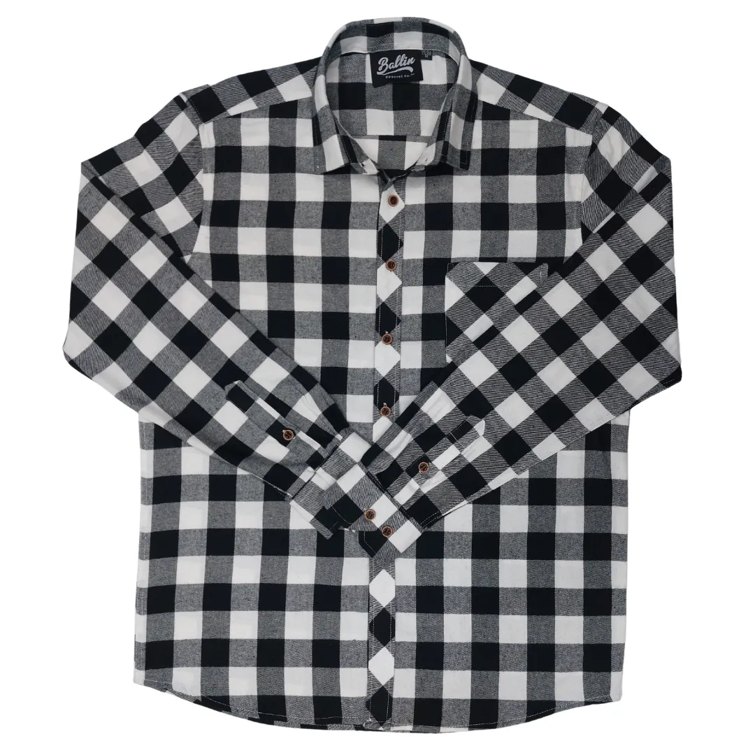 "Flow" Long Sleeve Women's Plaid Button Up's