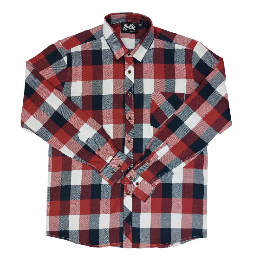 "Flow" Long Sleeve Women's Plaid Button Up's