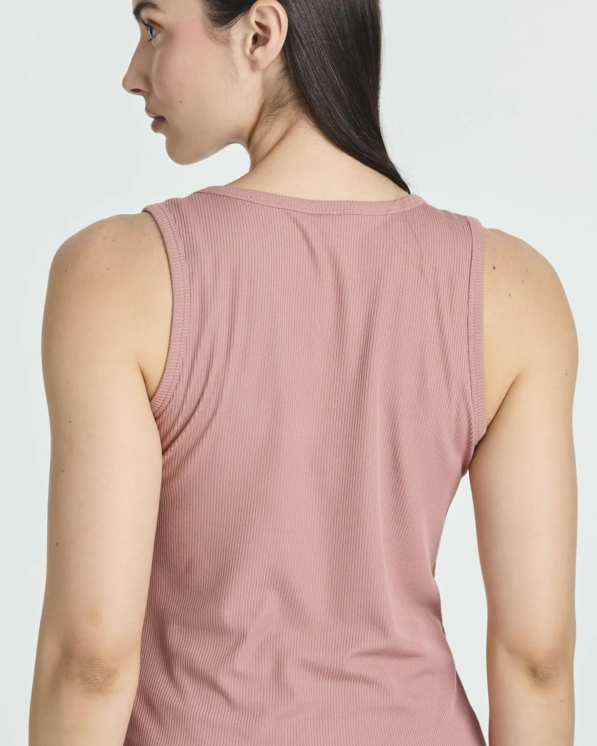 Real Essentials 5 Pack: Women's Ribbed Sleeveless Tank Top - Yoga Casual Tops