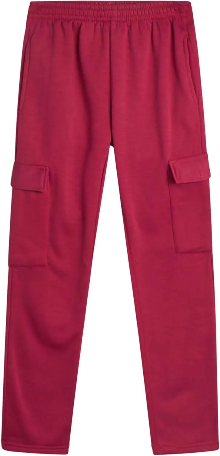Real Love Girls' Jog Set - 2 Piece Soft Fleece Zip Up Hoodie and Flare Cargo Pants - Activewear Set for Girls (Sizes: 7-16)