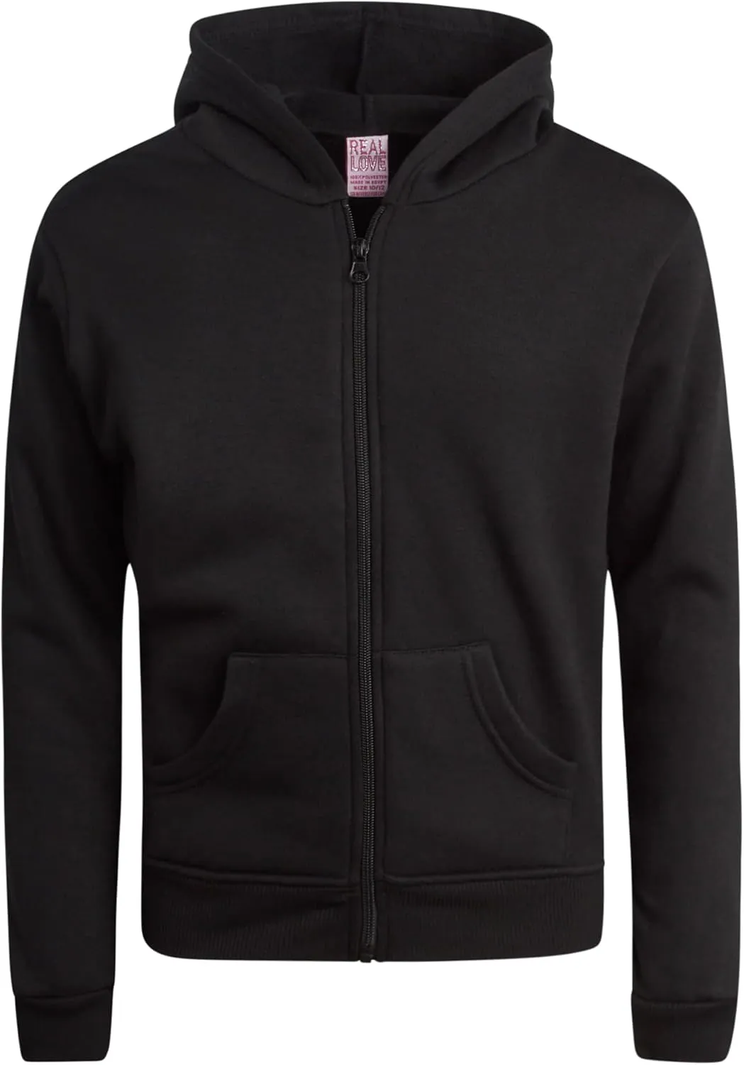 Real Love Girls' Jog Set - 2 Piece Soft Fleece Zip Up Hoodie and Flare Cargo Pants - Activewear Set for Girls (Sizes: 7-16)
