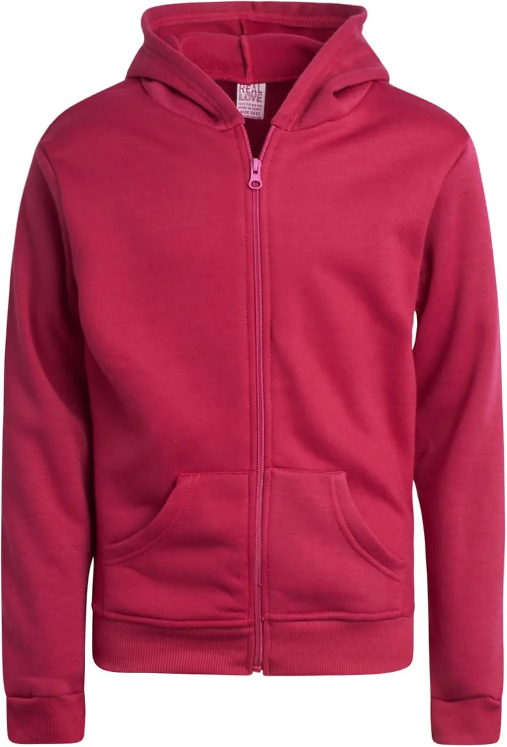 Real Love Girls' Jog Set - 2 Piece Soft Fleece Zip Up Hoodie and Flare Cargo Pants - Activewear Set for Girls (Sizes: 7-16)