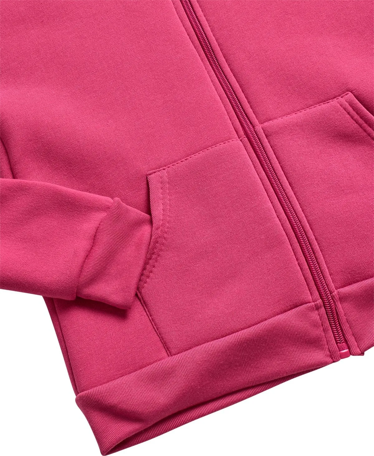 Real Love Girls' Jogger Set - 2 Piece Fully Sherpa Lined Fleece Zip Up Hoodie and Cargo Jogger Pants for Girls (5-16)