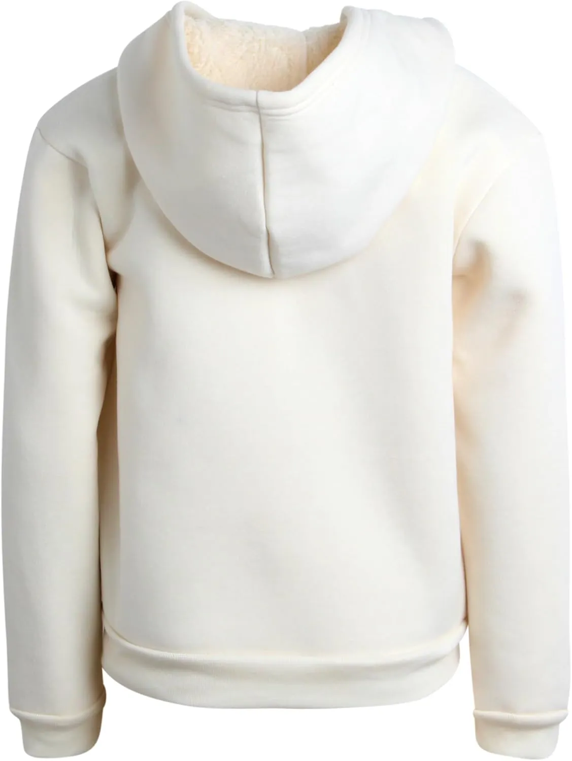 Real Love Girls' Sweatshirt - Heavyweight Fully Sherpa Lined Super Soft Plush Zip Hoodie - Winter Sweatshirt, 7-16