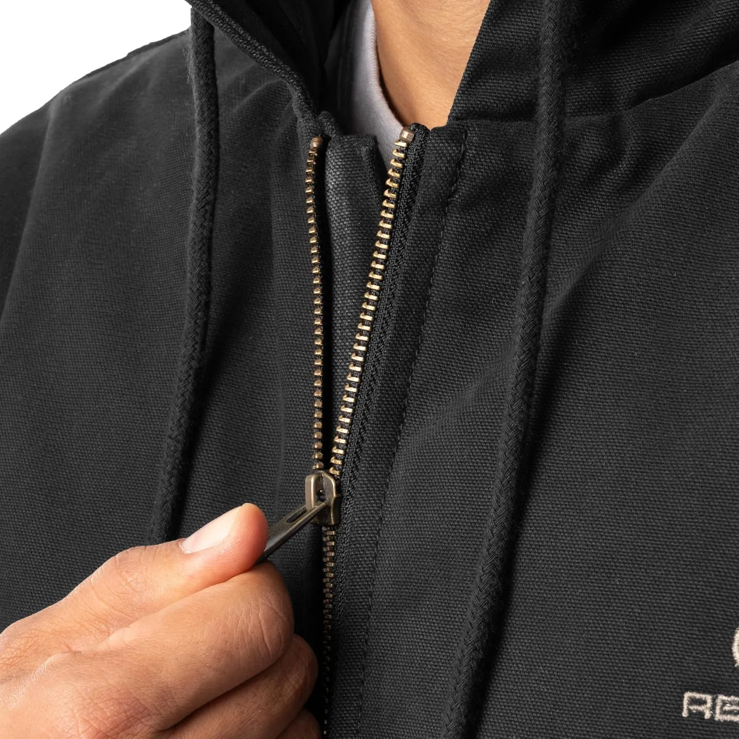 Realtree Men's Insulated Duck Quilted Lined Full Zip Hoodie