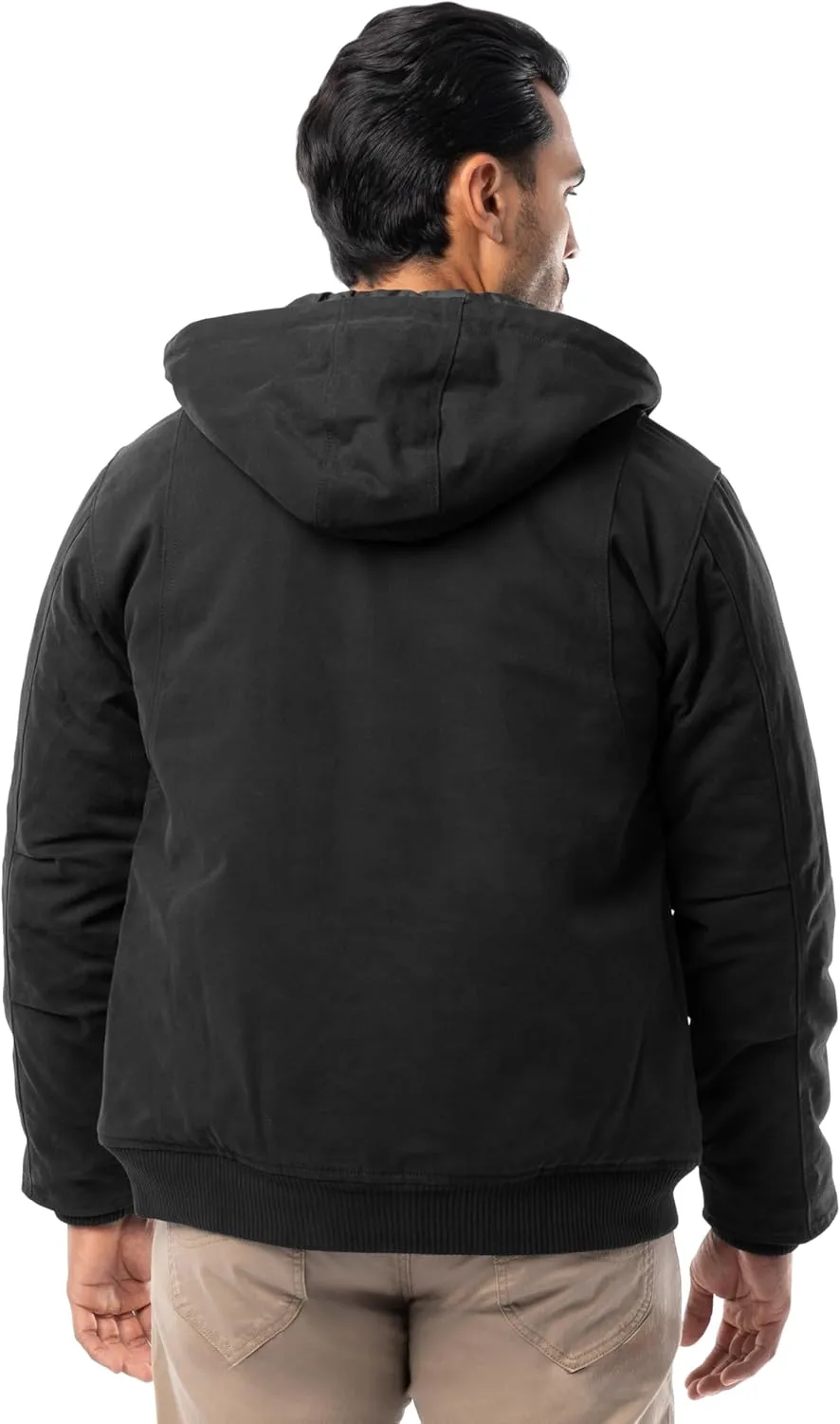 Realtree Men's Insulated Duck Quilted Lined Full Zip Hoodie