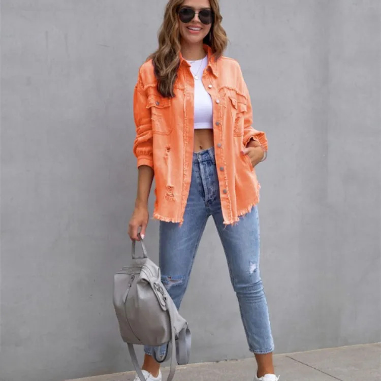 Rihanna -  Tattered Stylish Jacket