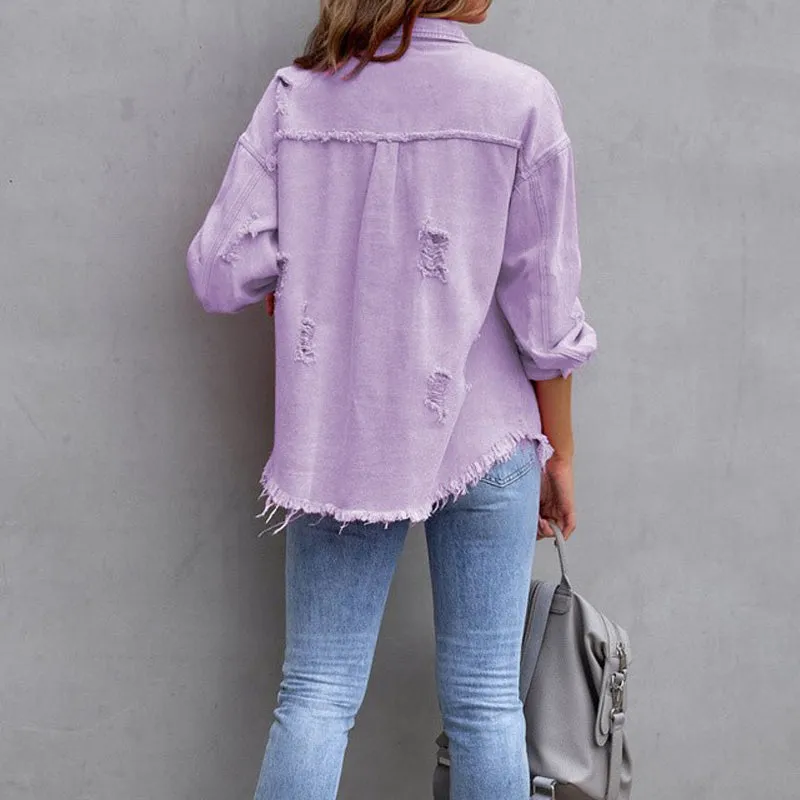 Rihanna -  Tattered Stylish Jacket