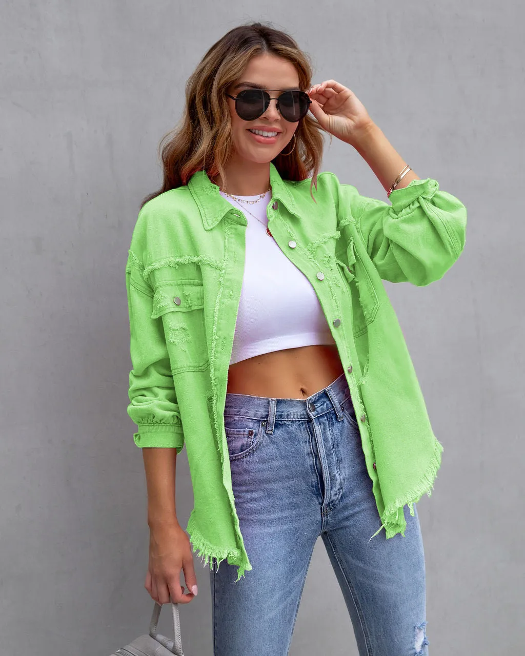 Rihanna -  Tattered Stylish Jacket