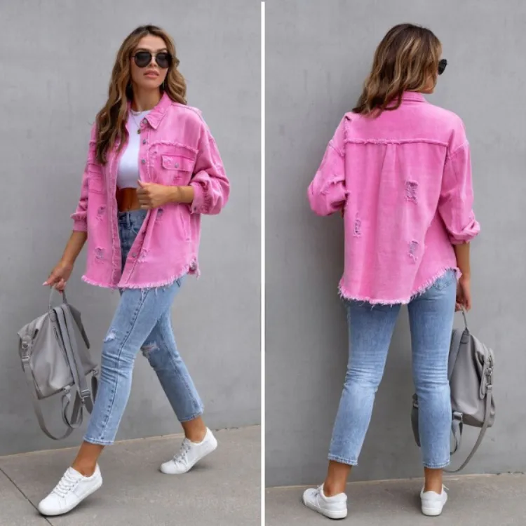 Rihanna -  Tattered Stylish Jacket