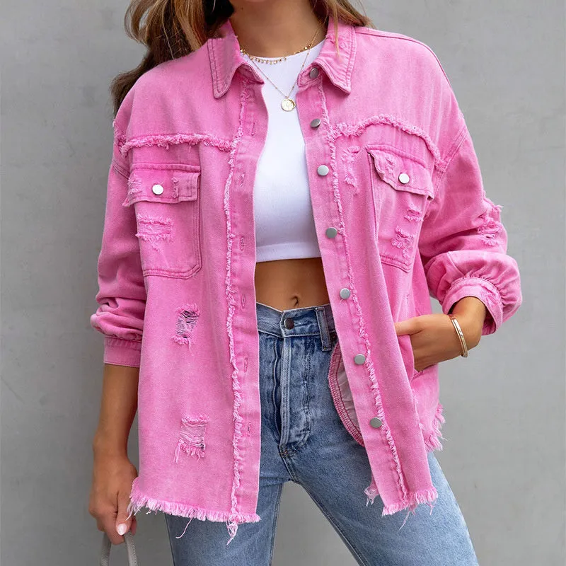 Rihanna -  Tattered Stylish Jacket