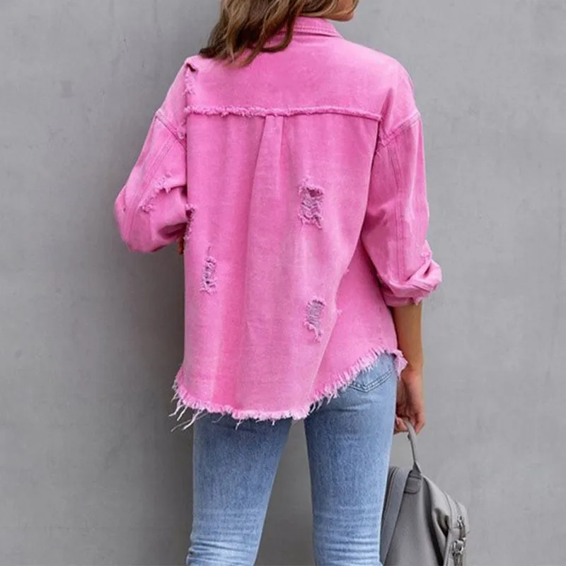 Rihanna -  Tattered Stylish Jacket