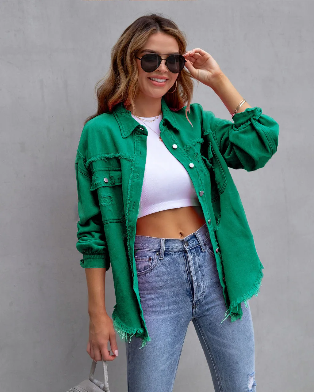Rihanna -  Tattered Stylish Jacket