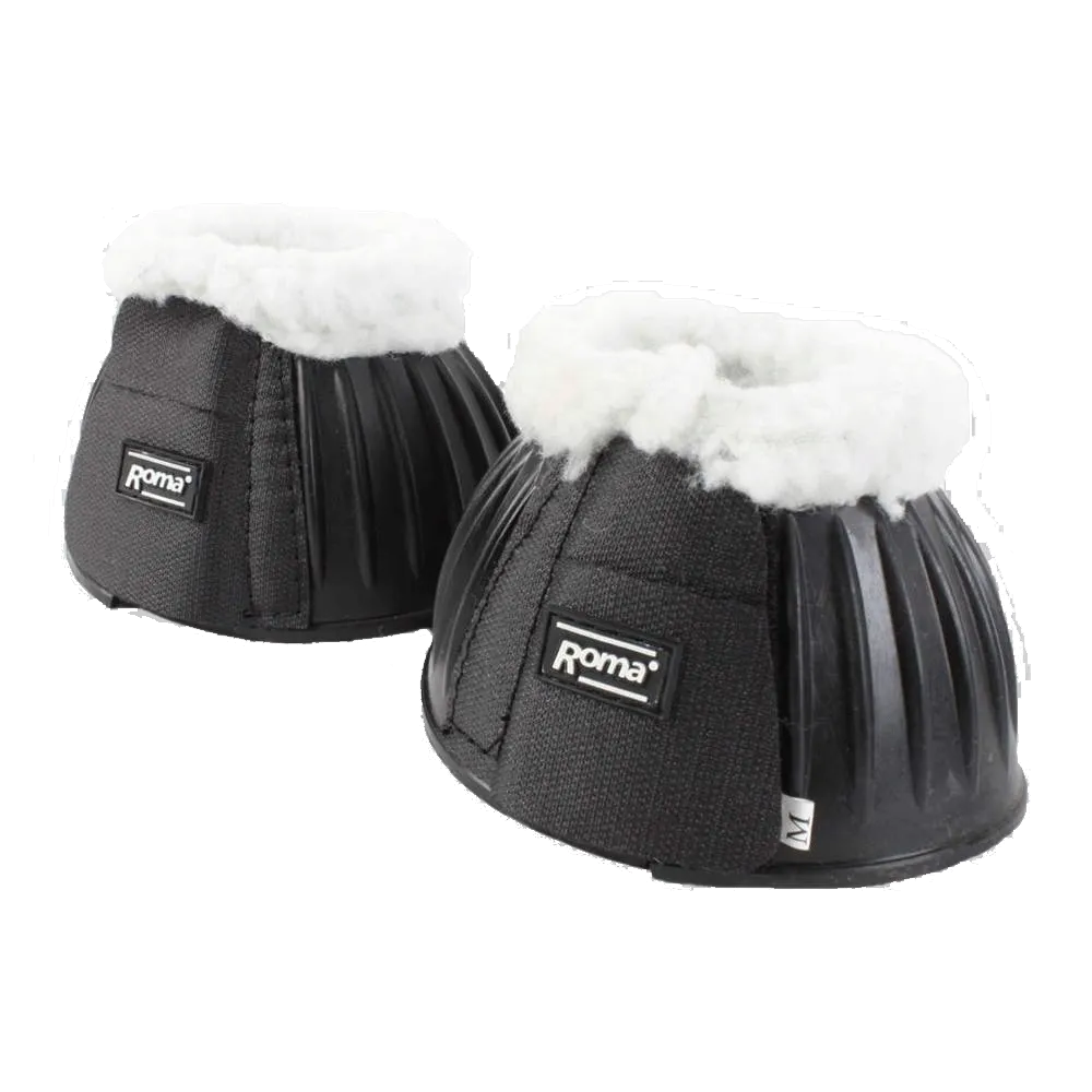 Roma Fleece Trim Rubber Bell Boots