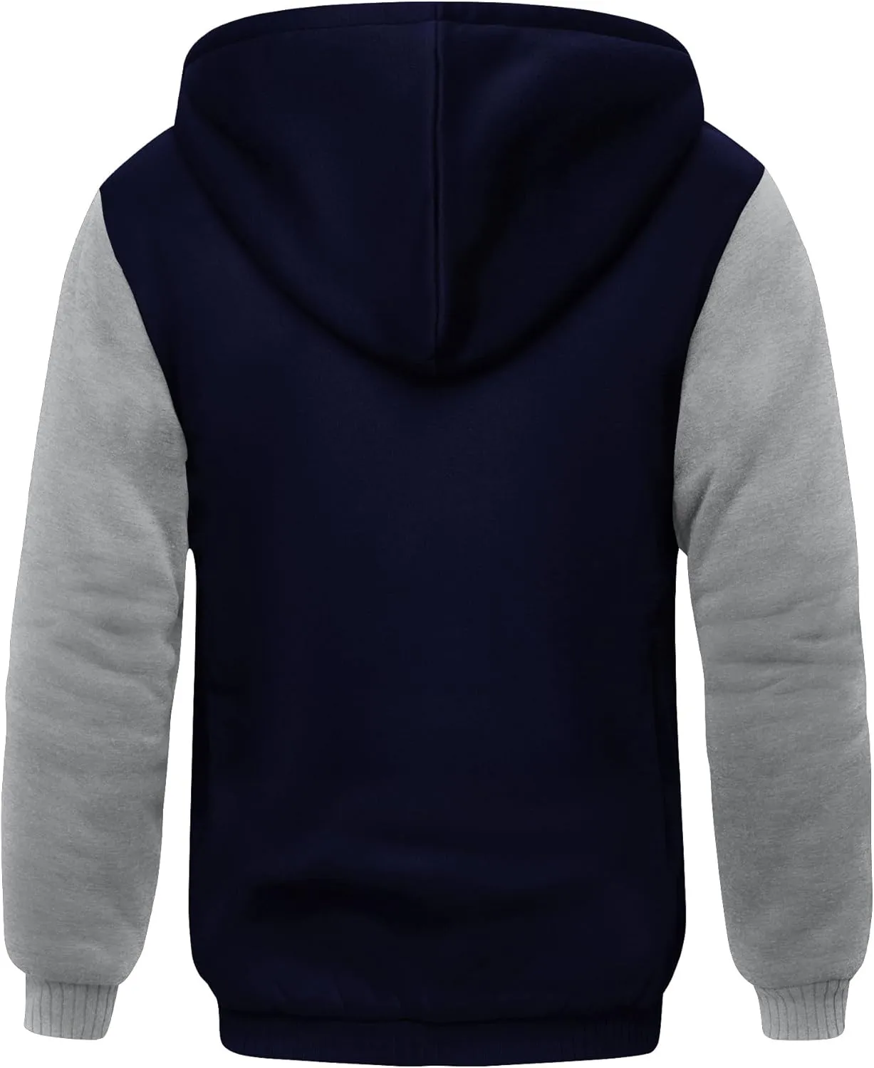 SCODI Hoodies for Men Heavyweight Fleece Sweatshirt - Full Zip Up Thick Sherpa Lined Hooded Jacket