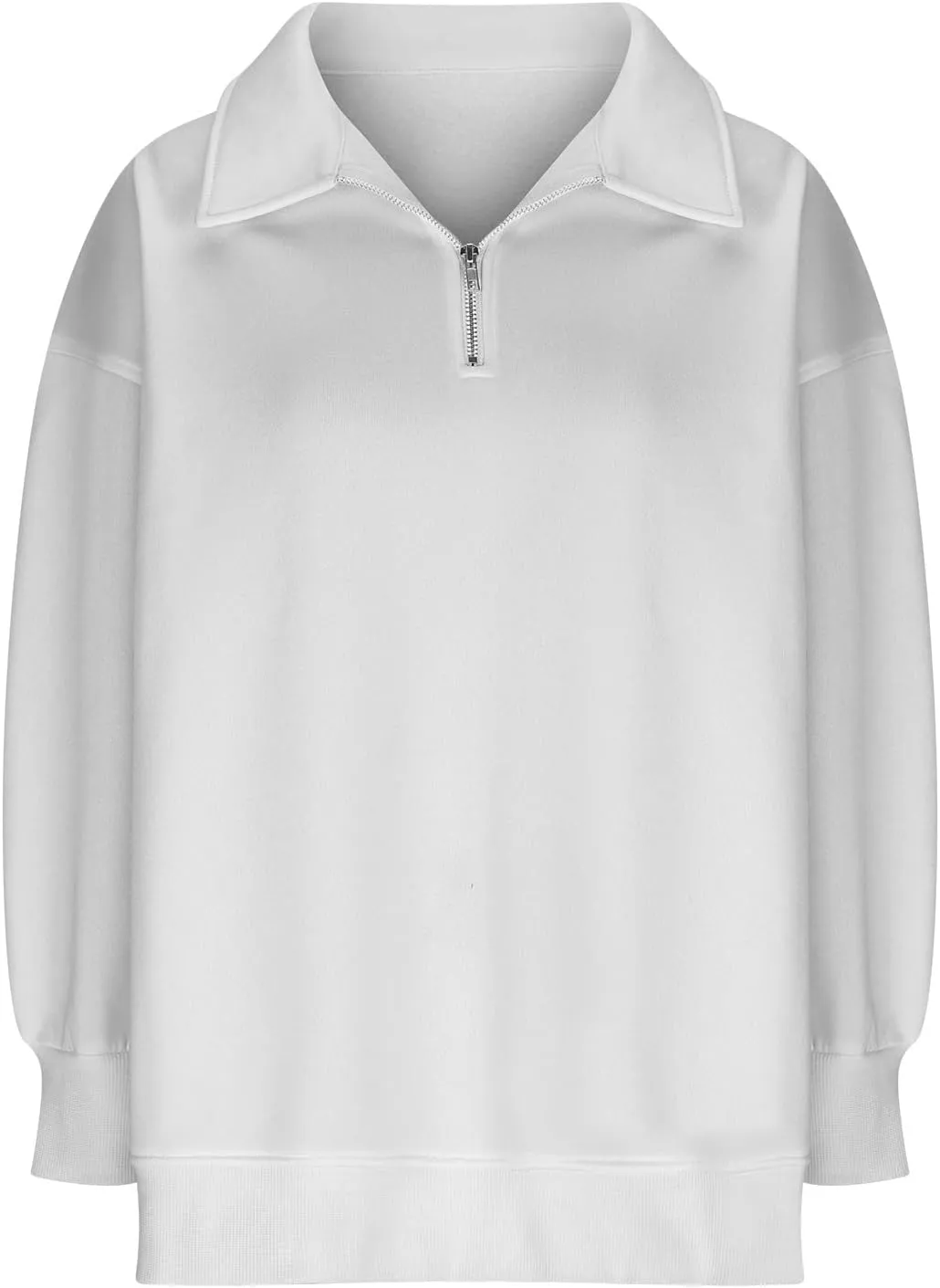 SMIDOW Oversized Sweatshirt For Women 1/4 Zip Up v Neck Fleece Pullovers Casual Loose Fall Fashion 2024 Teen Girls Clothes