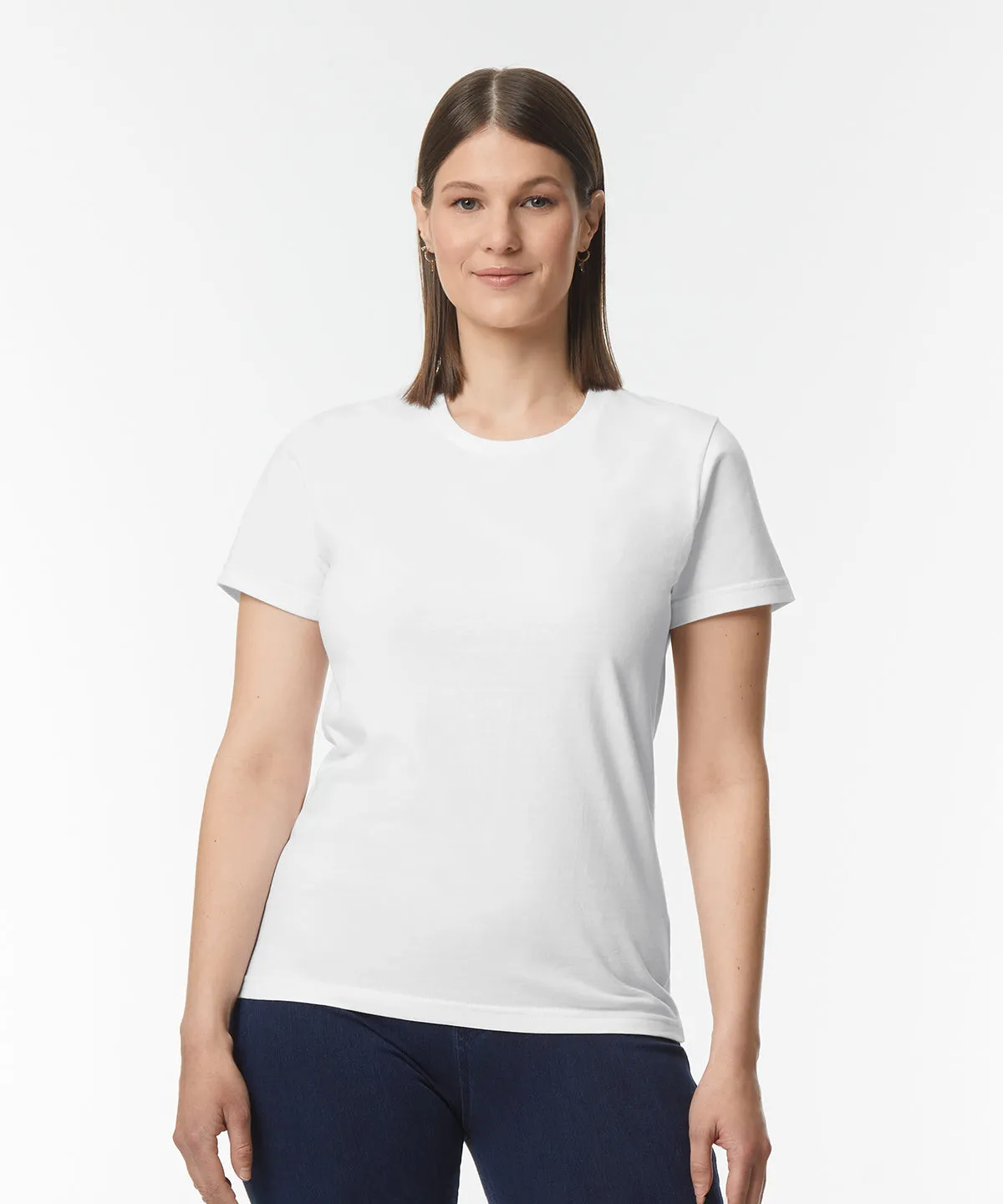 Softstyle midweight womens t-shirt | Pitch Black